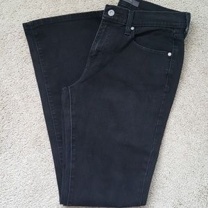 515 Levi boot cut black jeans